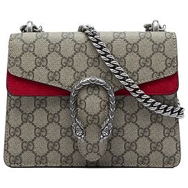 Gucci Beige Small GG Supreme Dionysus Crossbody