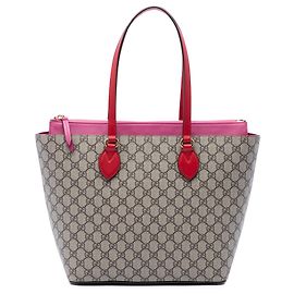 Borsa Tote Gucci Beige Medium GG Supreme Linea A Zip Tote