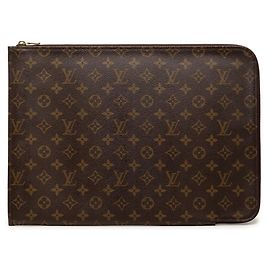 Louis Vuitton Brown Monogram Poche Documents Portfolio
