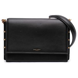 Saint Laurent Borsa a Tracolla Zoe in Pelle Nera