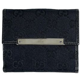 Gucci Bi-fold Wallet in Black GG Canvas