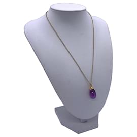 Collana con Pendente Tiffany & Co. Waterdrop Bullet Ametista in Oro 18K