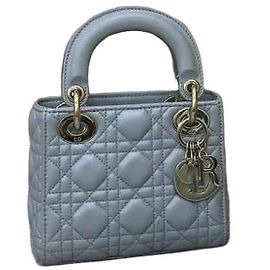 Borsa Dior Duchess Triplo Scomparto in Camoscio Grigio