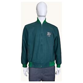Iceberg Vernice Fresca Michelangelo Bomberjacke Grün Wollmischung