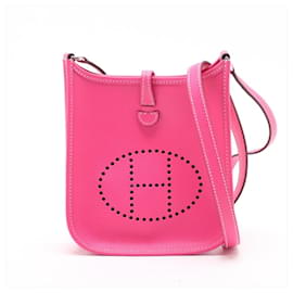 Evelyne 16 TPM Epsom Leather Hobo Crossbody Rose Tyrien - Hermès