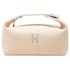 Borsa Vanity Case Hermès Small Toile Bride A Brac Beige