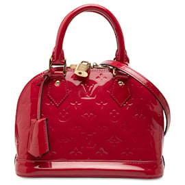 Borsa Satchel Alma BB Louis Vuitton Monogram Vernis Rossa