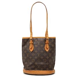 Petit Bucket Monogram Louis Vuitton Marrone