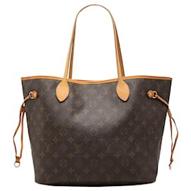 Borsa Tote Louis Vuitton Monogram Neverfull MM Marrone