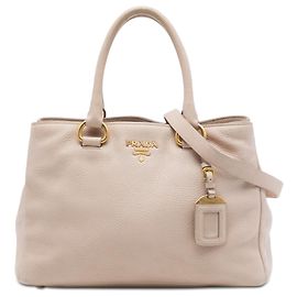 Prada Vitello Phenix offene convertible Tote Satchel braun