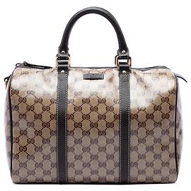 Borsa Boston Gucci Medium GG Crystal Joy Beige