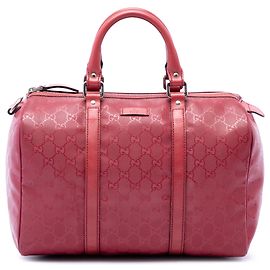 Borsa Boston Joy Gucci Medium Stampa GG Rossa