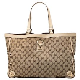 Tote Gucci GG Canvas Abbey D Ring Beige