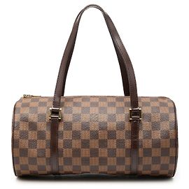 Brown Louis Vuitton Damier Ebene Papillon 30 Handbag