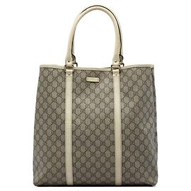 Gucci GG Supreme Joy Vertical Tote weiß