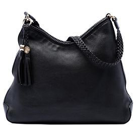 Borsa a tracolla Marrakech Gucci in vitello nero