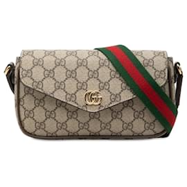 Borsa a Tracolla Gucci GG Supreme Web Ophidia Beige