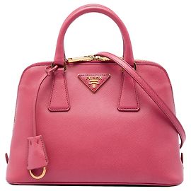 Bolso Prada Small Saffiano Lux Promenade Rosa