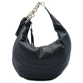 Bolsa Hobo Sienna Gucci em couro de bezerro granulado preto