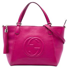 Borsa Soho Cellarius Small in vitello rosa Gucci