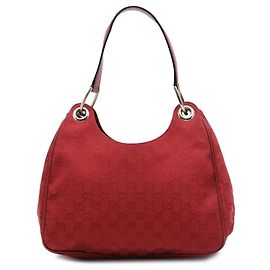 Borsa a tracolla Colbert in tela GG di Gucci rossa