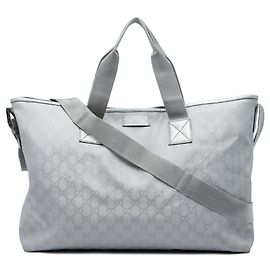 Borsa Satchel Gucci GG Canvas Grigia