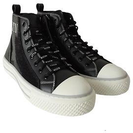 Valentino Garavani VLTN High-Top Sneaker Schwarz Leder & Pailletten