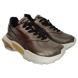 Valentino Garavani Bounce Metallic Leather Sneakers