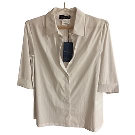 Camisa Piazza Sempione de mezcla de algodón blanco