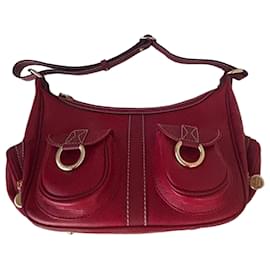 Lancel Borsa Hobo in pelle rossa