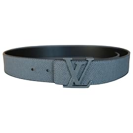 Louis Vuitton M6898 85/34 Taiga Glacier Santur Initial Gürtel