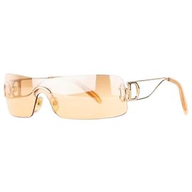 Dior by Galliano 2000er 'Miss Diorella' Wrap Mask Shield Sonnenbrille