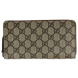 Cartera larga Gucci Beige GG Supreme