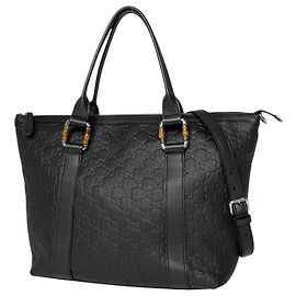 Borsa Tote Gucci Guccissima in nero