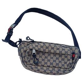 Marsupio Gucci Monogram Beige e Blu