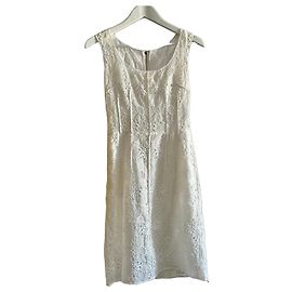 Vestido de encaje blanco Dolce & Gabbana