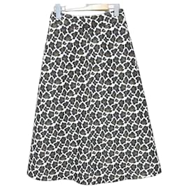 Autre Marque Falda Semi Flare de Leopardo Mila Owen
