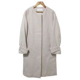Autre Marque United Arrows Green Label Relaxing Abrigo sin cuello de mezcla de angora