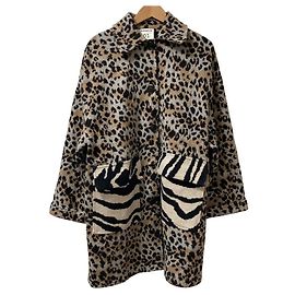 Autre Marque Abrigo Balmacaan de algodón estampado leopardo SEMICOUTURE