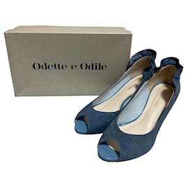 Autre Marque Décolleté aperte Odette e Odile in camoscio