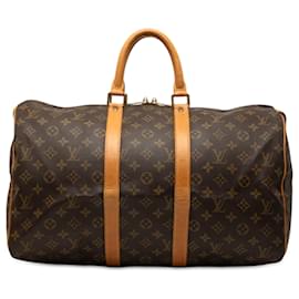 Louis Vuitton Brown Monogram Keepall 45
