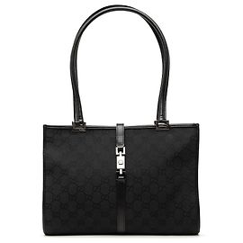 Borsa Tote Gucci Jackie in tela GG nera