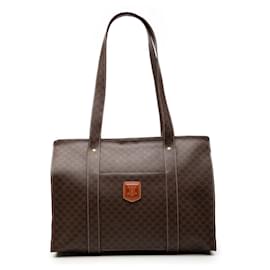 Borsa Tote Celine Brown Macadam Coated Canvas - Céline