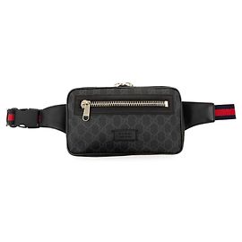 Borsello cintura Gucci Black GG Supreme Web Night Courrier