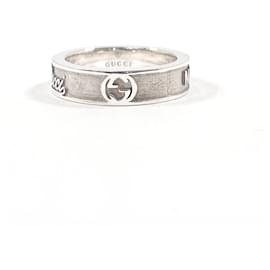 GUCCI Vintage Trademark Silver Ring - Gucci
