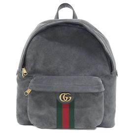 Gucci Ophidia Rucksack aus grauem Wildleder