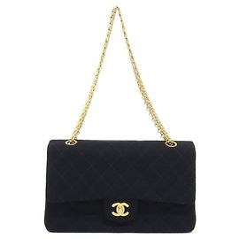 Borsa a tracolla Chanel 01600 in tela nera