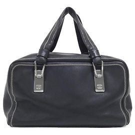 Borsa a mano Chanel 23384 in pelle nera