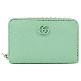 Gucci 644412 17WEF Münzbeutel aus grünem Leder