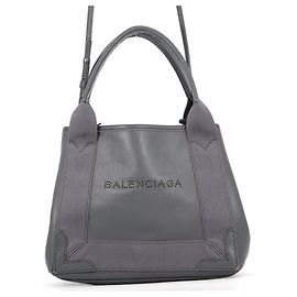 Borsa Balenciaga Navy Cabas XS in grigio